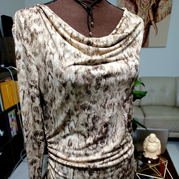Style & Co. Tops - STYLISH TUNIC WRAP TOP ANIMAL PRINT M